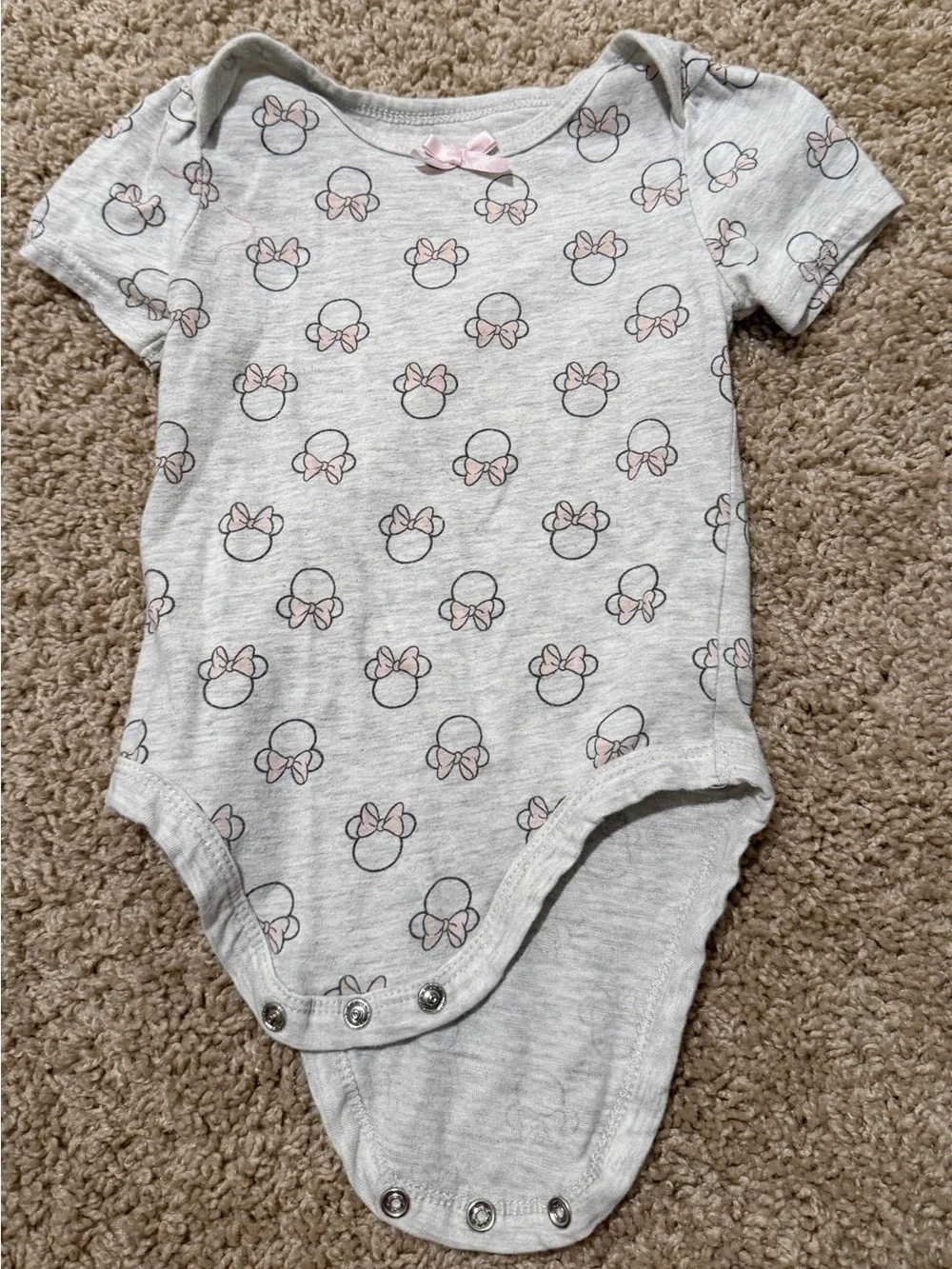 Disney Minnie Mouse Baby Girl Cotton 7 Pack Polka Dot Size 12-18 Months